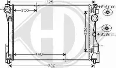 Diederichs 8167207 - Radiators, Motora dzesēšanas sistēma ps1.lv