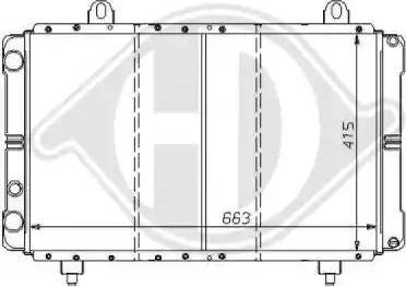 Diederichs 8109190 - Radiators, Motora dzesēšanas sistēma ps1.lv