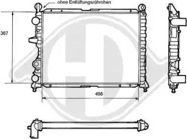 Diederichs 8109133 - Radiators, Motora dzesēšanas sistēma ps1.lv