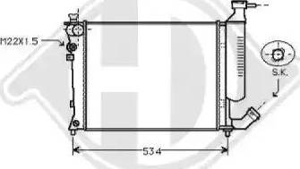 Diederichs 8104195 - Radiators, Motora dzesēšanas sistēma ps1.lv