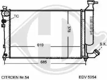 Diederichs 8104198 - Radiators, Motora dzesēšanas sistēma ps1.lv