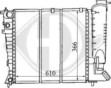 Diederichs 8104149 - Radiators, Motora dzesēšanas sistēma ps1.lv