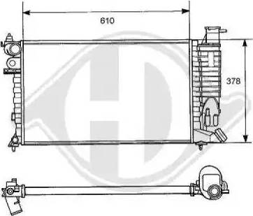 Diederichs 8104147 - Radiators, Motora dzesēšanas sistēma ps1.lv