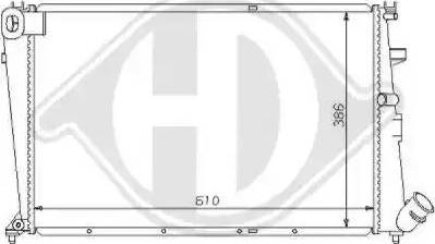 Diederichs 8104158 - Radiators, Motora dzesēšanas sistēma ps1.lv