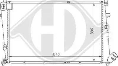 Diederichs 8104153 - Radiators, Motora dzesēšanas sistēma ps1.lv