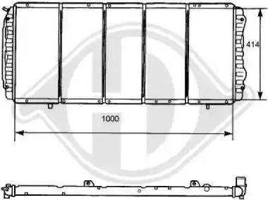 Diederichs 8104164 - Radiators, Motora dzesēšanas sistēma ps1.lv