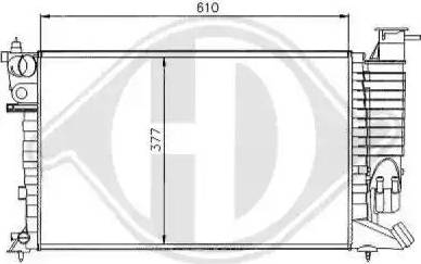 Diederichs 8104165 - Radiators, Motora dzesēšanas sistēma ps1.lv