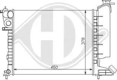 Diederichs 8104166 - Radiators, Motora dzesēšanas sistēma ps1.lv