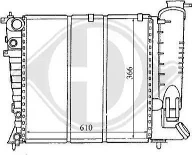 Diederichs 8104168 - Radiators, Motora dzesēšanas sistēma ps1.lv