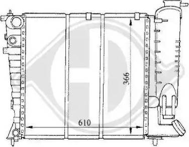 Diederichs 8104167 - Radiators, Motora dzesēšanas sistēma ps1.lv