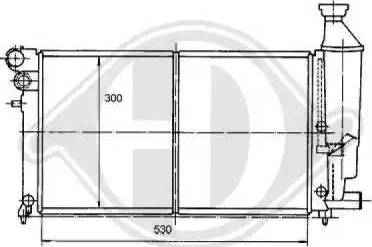 Diederichs 8104104 - Radiators, Motora dzesēšanas sistēma ps1.lv