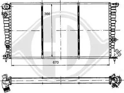 Diederichs 8104116 - Radiators, Motora dzesēšanas sistēma ps1.lv