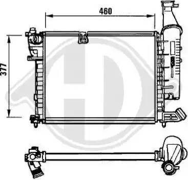 Diederichs 8104113 - Radiators, Motora dzesēšanas sistēma ps1.lv