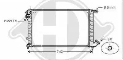 Diederichs 8104181 - Radiators, Motora dzesēšanas sistēma ps1.lv