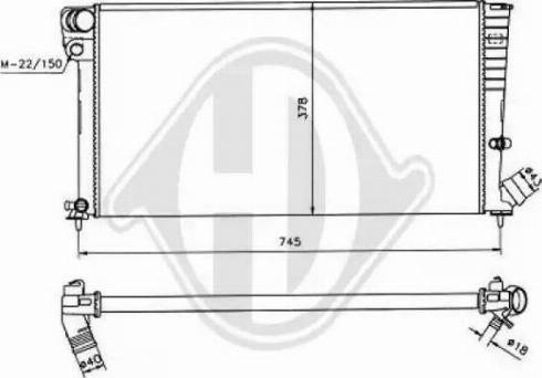 Diederichs 8104182 - Radiators, Motora dzesēšanas sistēma ps1.lv