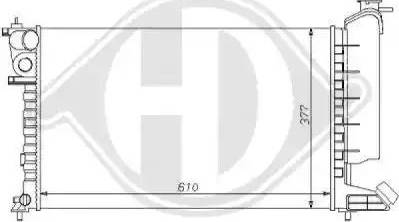 Diederichs 8104134 - Radiators, Motora dzesēšanas sistēma ps1.lv