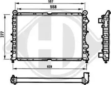 Diederichs 8100119 - Radiators, Motora dzesēšanas sistēma ps1.lv