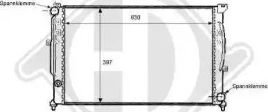 Diederichs 8101148 - Radiators, Motora dzesēšanas sistēma ps1.lv