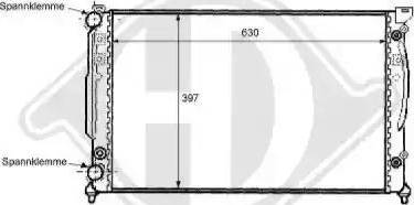 Diederichs 8101147 - Radiators, Motora dzesēšanas sistēma ps1.lv