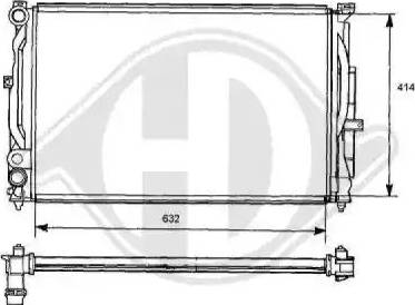 Diederichs 8101130 - Radiators, Motora dzesēšanas sistēma ps1.lv