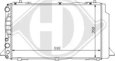 Diederichs 8101133 - Radiators, Motora dzesēšanas sistēma ps1.lv