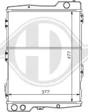 Diederichs 8101123 - Radiators, Motora dzesēšanas sistēma ps1.lv