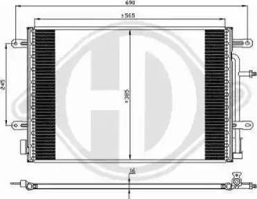 Diederichs 8101711 - Kondensators, Gaisa kond. sistēma ps1.lv