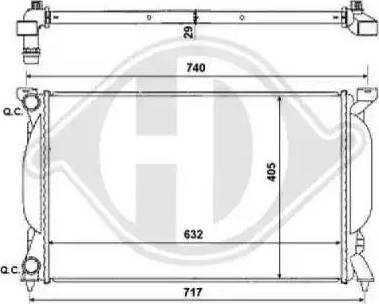 Diederichs 8102616 - Radiators, Motora dzesēšanas sistēma ps1.lv