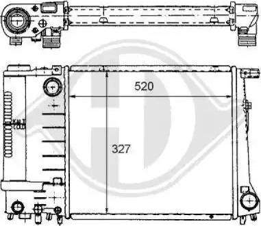 Diederichs 8102169 - Radiators, Motora dzesēšanas sistēma ps1.lv