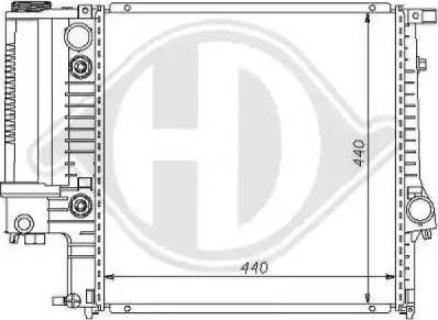 Diederichs 8102103 - Radiators, Motora dzesēšanas sistēma ps1.lv