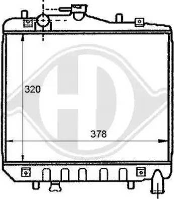 Diederichs 8115100 - Radiators, Motora dzesēšanas sistēma ps1.lv