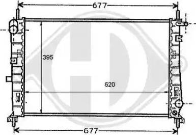 Diederichs 8110114 - Radiators, Motora dzesēšanas sistēma ps1.lv