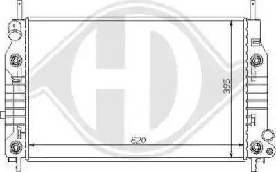 Diederichs 8110115 - Radiators, Motora dzesēšanas sistēma ps1.lv