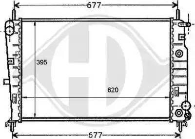 Diederichs 8110180 - Radiators, Motora dzesēšanas sistēma ps1.lv