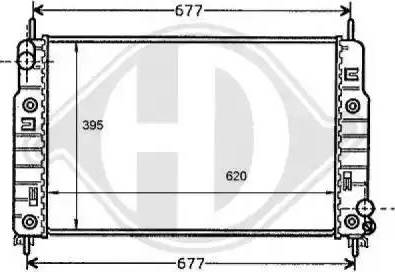 Diederichs 8110179 - Radiators, Motora dzesēšanas sistēma ps1.lv