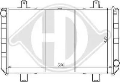 Diederichs 8110177 - Radiators, Motora dzesēšanas sistēma ps1.lv