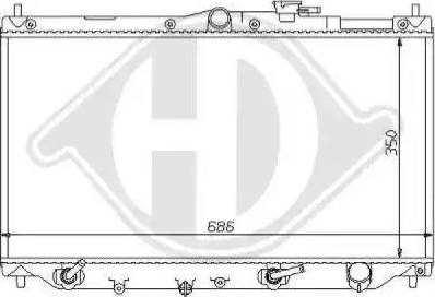 Diederichs 8111122 - Radiators, Motora dzesēšanas sistēma ps1.lv