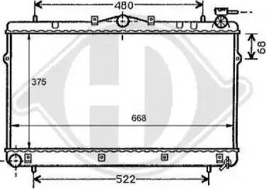 Diederichs 8112100 - Radiators, Motora dzesēšanas sistēma ps1.lv