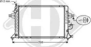 Diederichs 8180550 - Radiators, Motora dzesēšanas sistēma ps1.lv