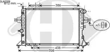 Diederichs 8180509 - Radiators, Motora dzesēšanas sistēma ps1.lv