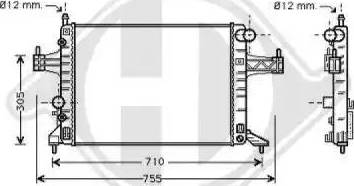 Diederichs 8181315 - Radiators, Motora dzesēšanas sistēma ps1.lv