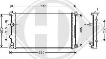 Diederichs 8188605 - Radiators, Motora dzesēšanas sistēma ps1.lv