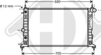 Diederichs 8182406 - Radiators, Motora dzesēšanas sistēma ps1.lv