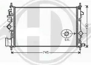 Diederichs 8182609 - Radiators, Motora dzesēšanas sistēma ps1.lv