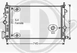 Diederichs 8182610 - Radiators, Motora dzesēšanas sistēma ps1.lv