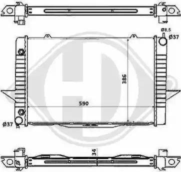 Diederichs 8139128 - Radiators, Motora dzesēšanas sistēma ps1.lv