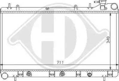 Diederichs 8135110 - Radiators, Motora dzesēšanas sistēma ps1.lv