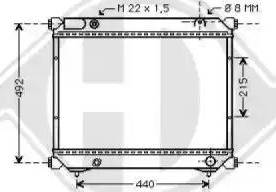 Diederichs 8136114 - Radiators, Motora dzesēšanas sistēma ps1.lv