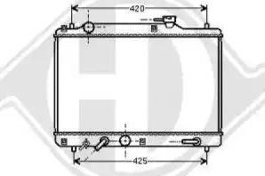 Diederichs 8136116 - Radiators, Motora dzesēšanas sistēma ps1.lv