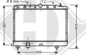 Diederichs 8130121 - Radiators, Motora dzesēšanas sistēma ps1.lv